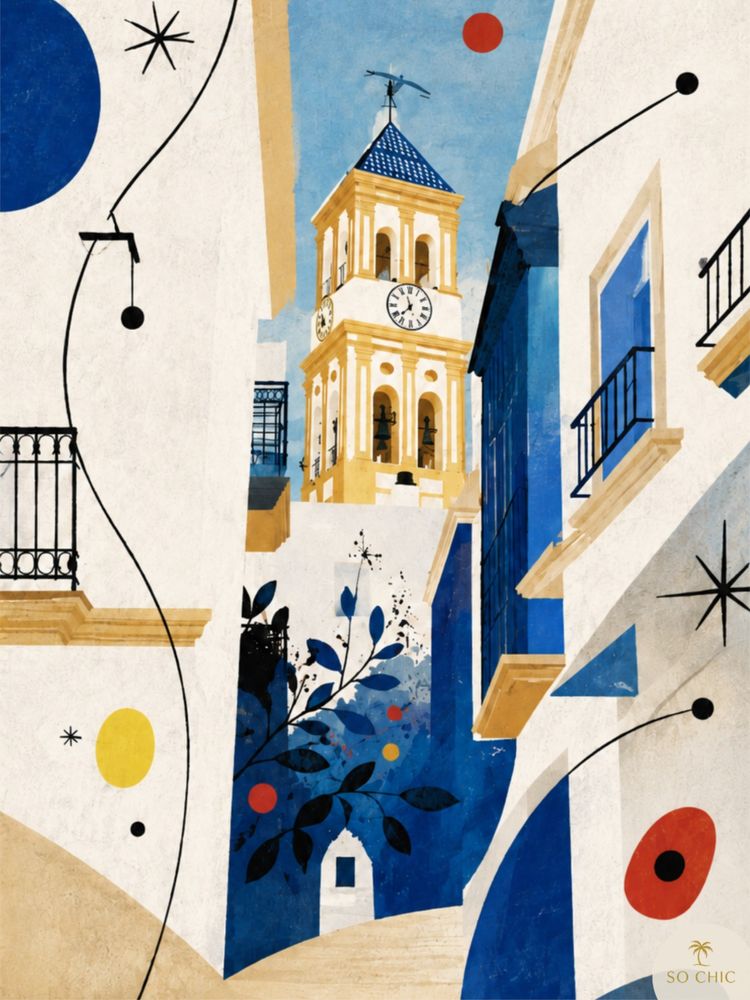 Marbella in Blue — So Chic Marbella Art Series